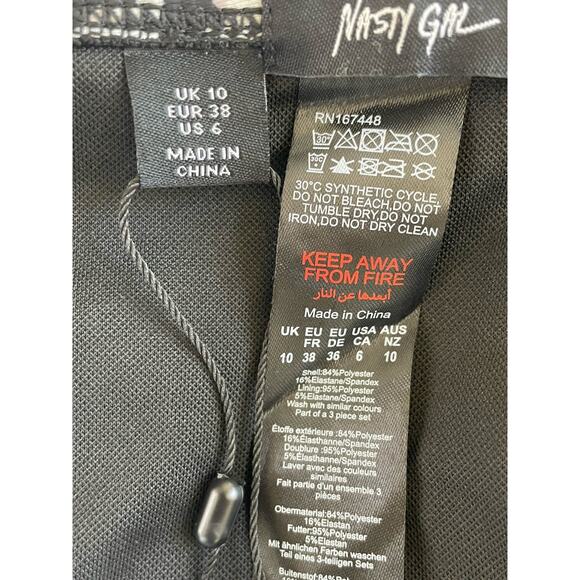 Nasty Gal Swim String Bikini Bottom Zebra Print Swimwear - Picture 9 of 10